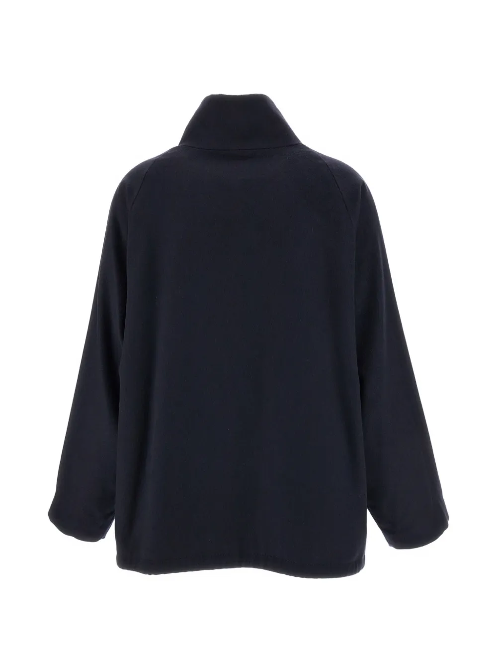 Barena Jas met klepzak en hoge hals Blauw
