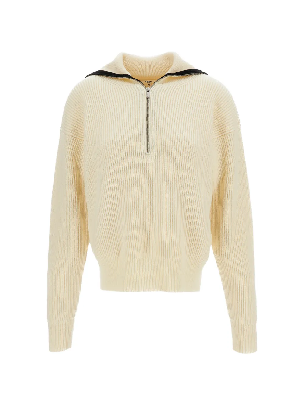 Barena ribbed-knit half-zip sweater - Toni neutri
