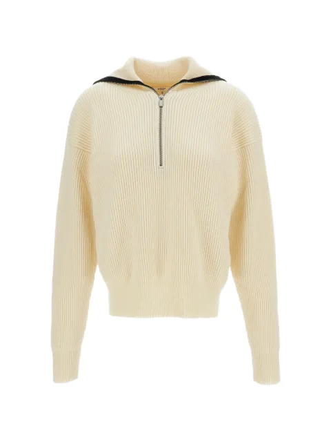 Barena ribbed-knit half-zip sweater