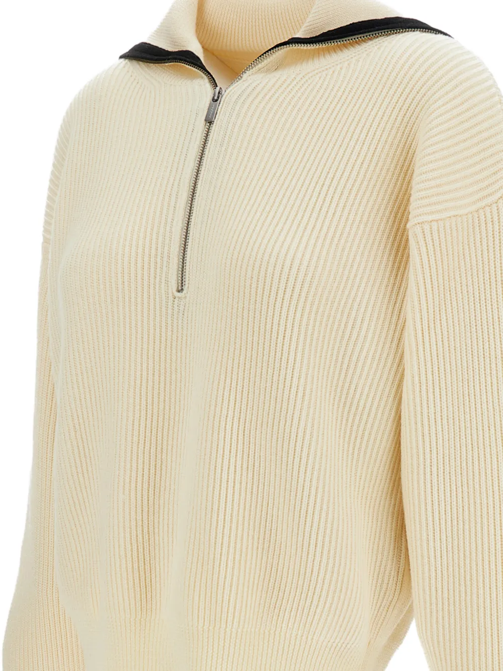 Barena Ribgebreide trui Beige