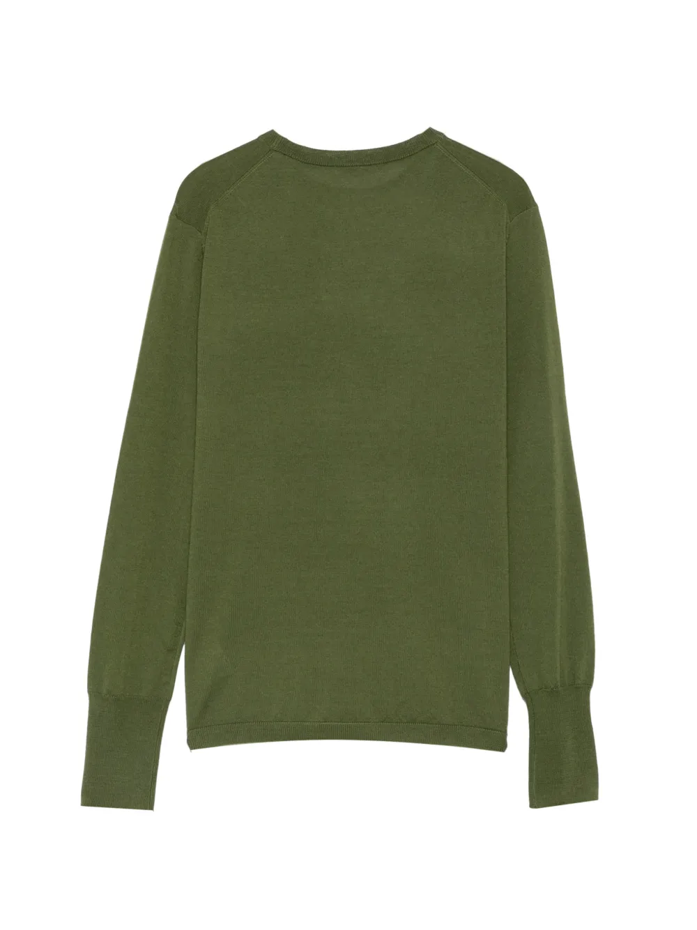 ASPESI Long-sleeve Crew Neck Sweater in Green, view 2