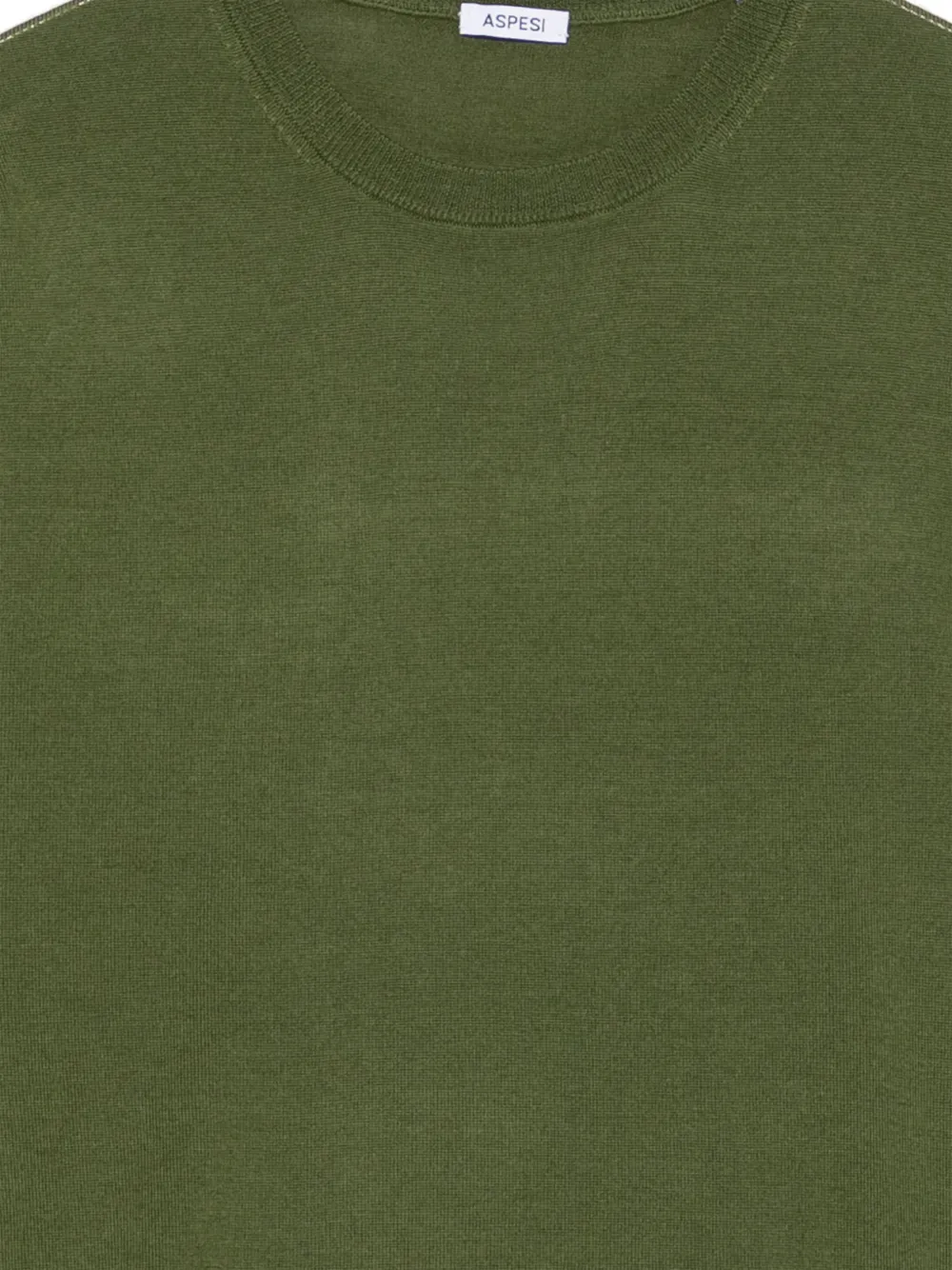 ASPESI Long-sleeve Crew Neck Sweater in Green, view 3