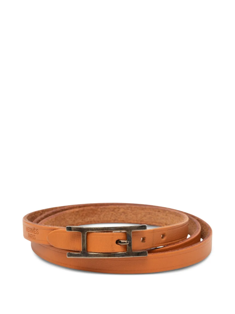 Hermès Pre-Owned 1999-2014 Swift Hapi 3 Triple Tour Bracelet costume bracelet - Marrone