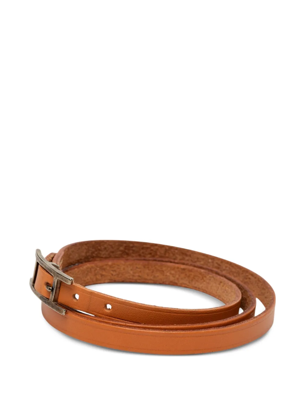 Hermès Pre-owned 1999-2014 Swift Hapi 3 Triple Tour Bracelet Costume Bracelet in Brown, view 2