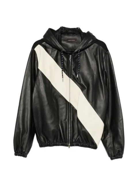 Wales Bonner leather hooded jacket