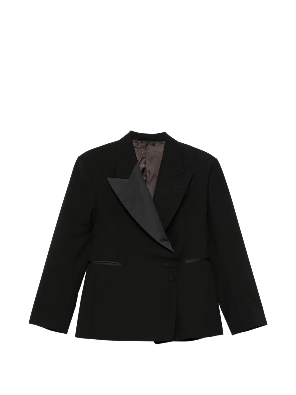 Wales Bonner Doppelreihiger Blazer - Schwarz