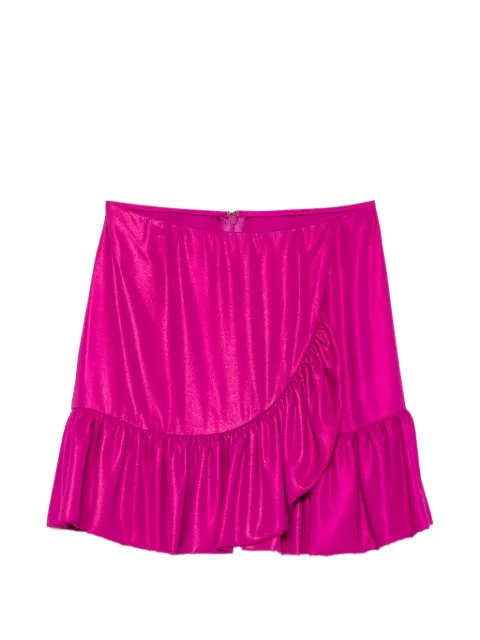 Parlor ruffled-hem mini skirt