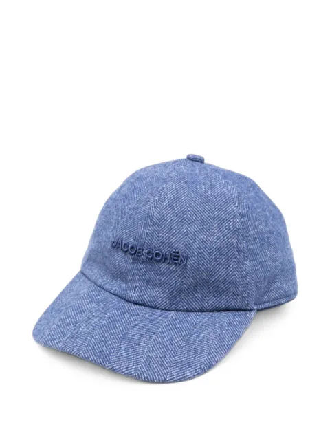 Jacob Cohën herringbone-pattern logo-embroidered baseball cap