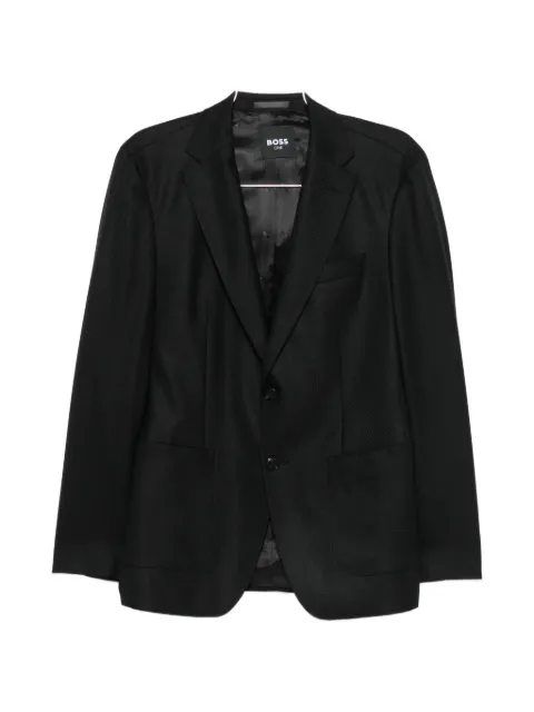 BOSS textured single-breasted blazer