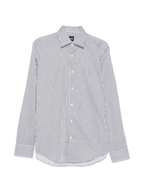 BOSS Joe vertical-stripe long-sleeve shirt