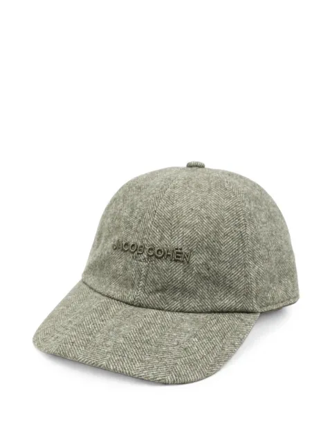 Jacob Cohën herringbone-pattern logo-embroidered baseball cap