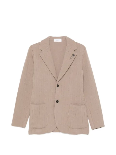 Lardini blazer de canalé con botones