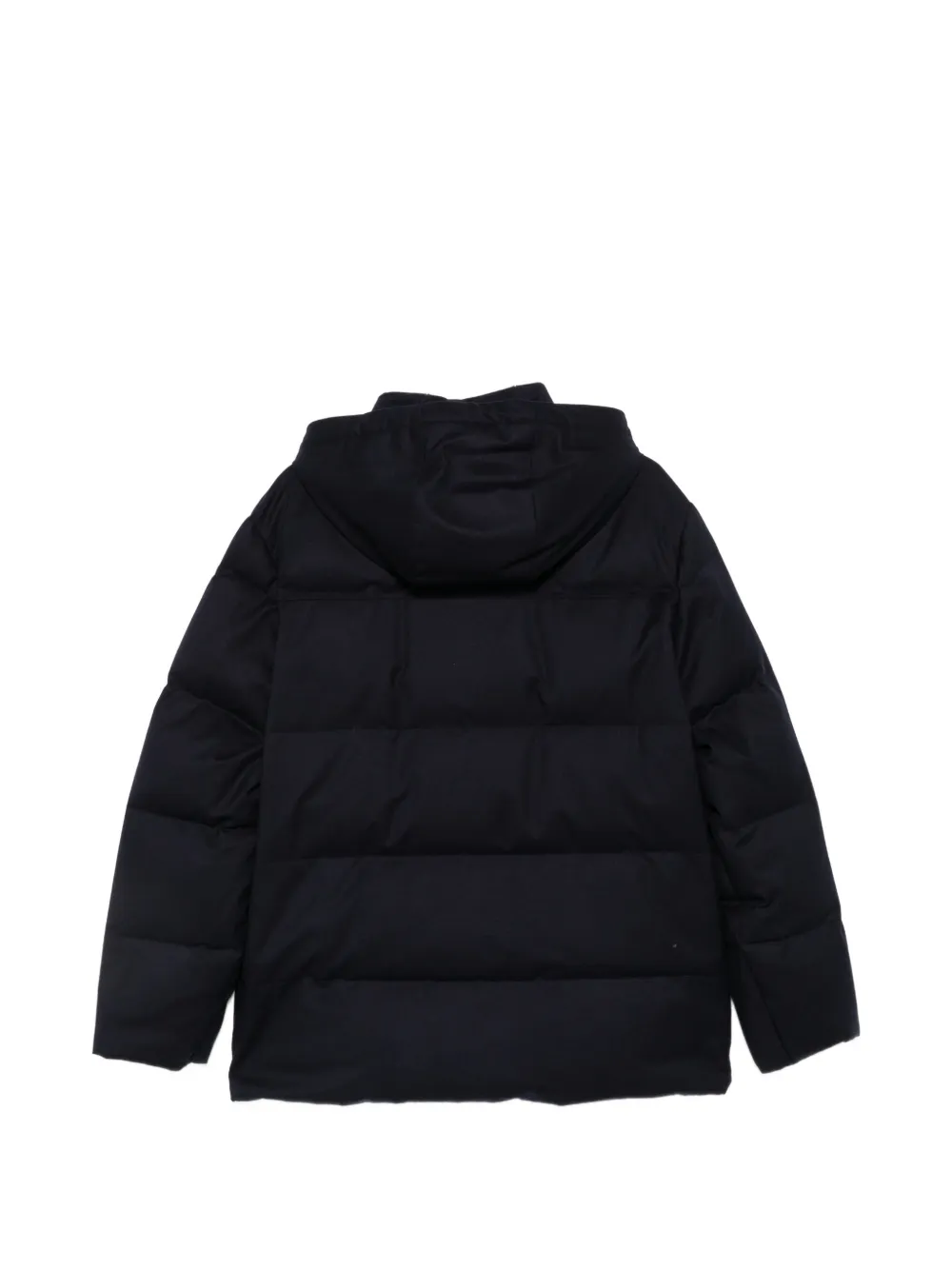 Canali hooded padded jacket Blauw