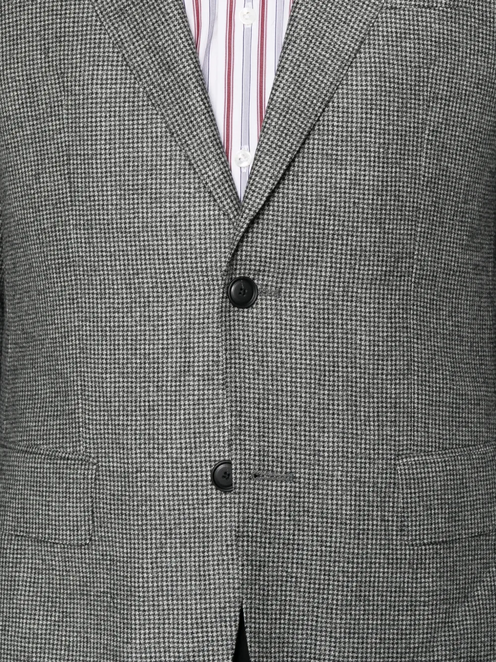 BOSS houndstooth-pattern blazer Grijs