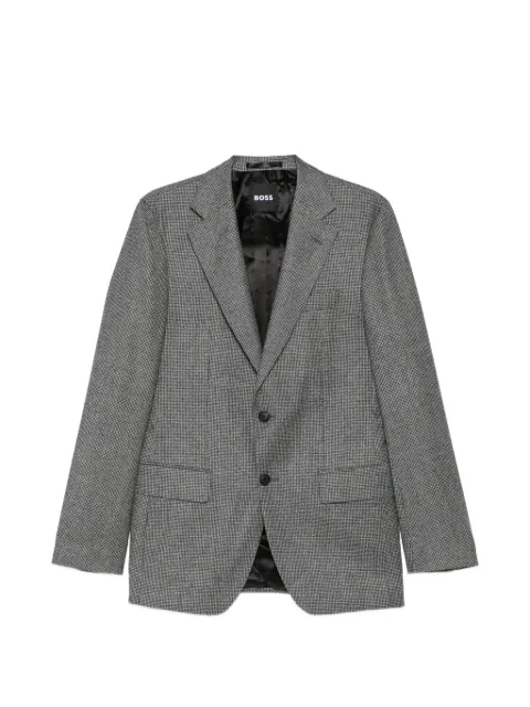 BOSS houndstooth-pattern blazer