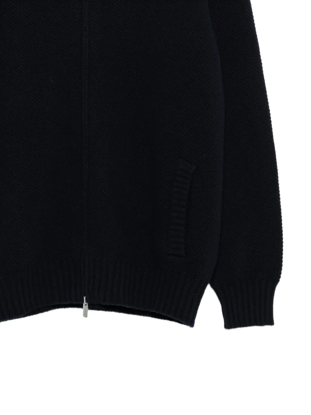 Fedeli Vest met textuur en rits Blauw
