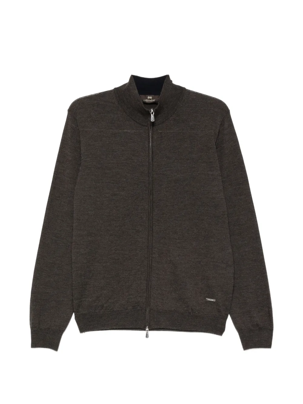 Enrico Mandelli zip-up high-neck cardigan