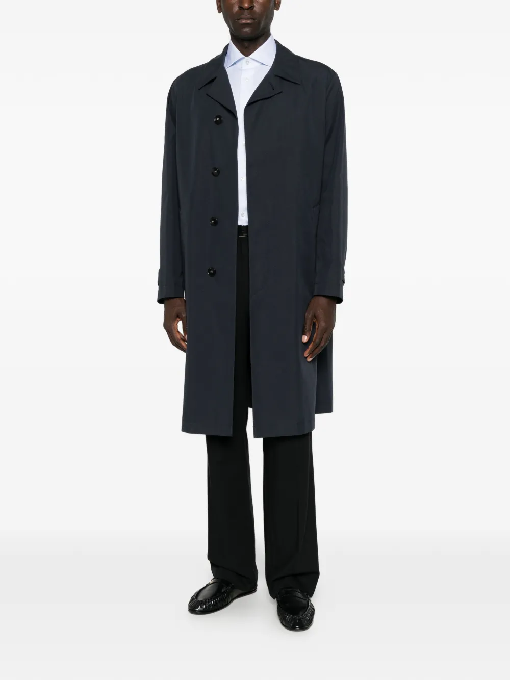 Canali Jas met enkele rij knopen Blauw