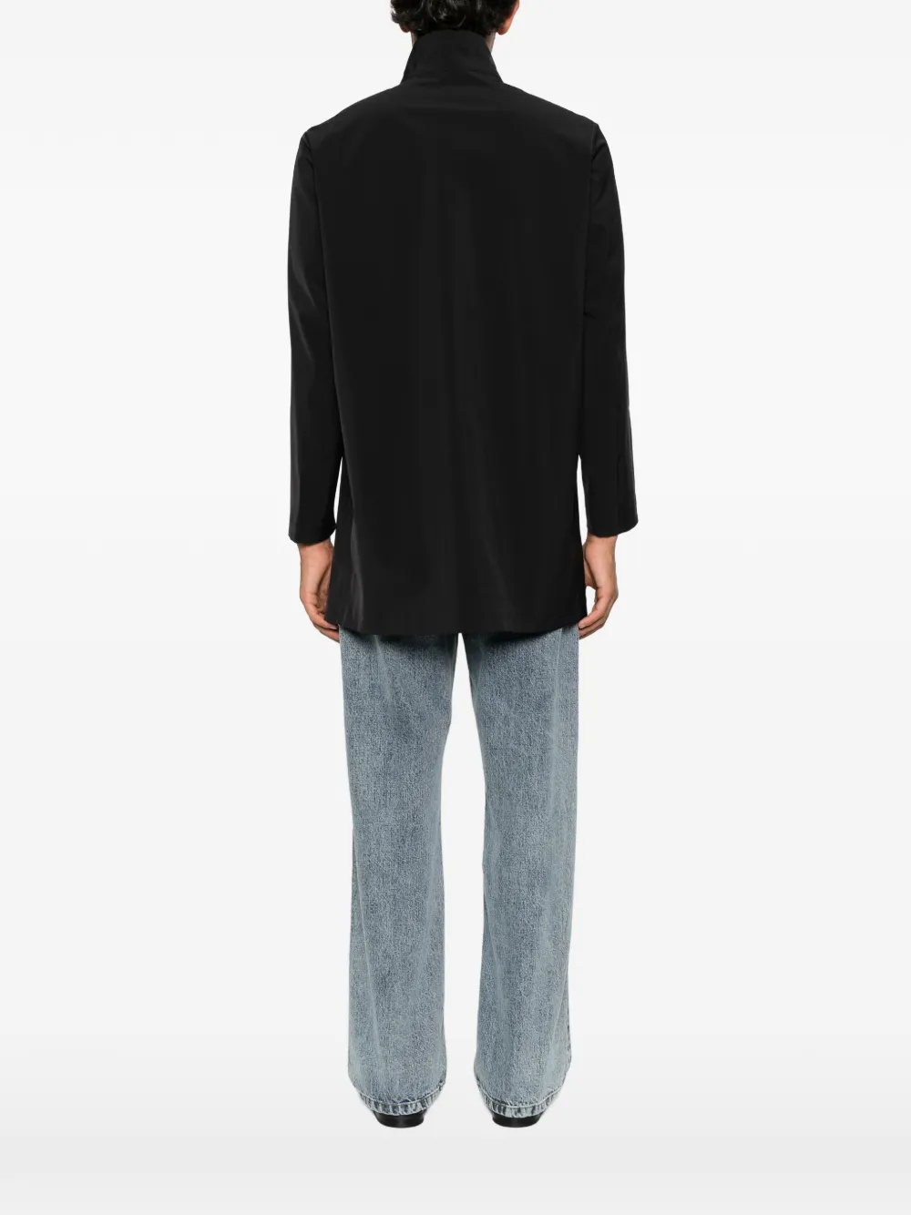 Emporio Armani Jack met hoge hals Zwart