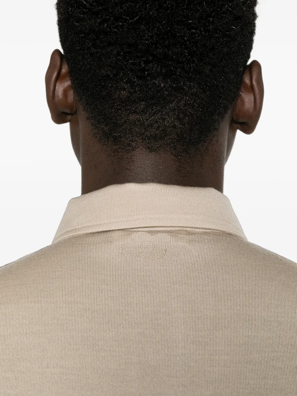 Lardini Poloshirt met lange mouwen Beige