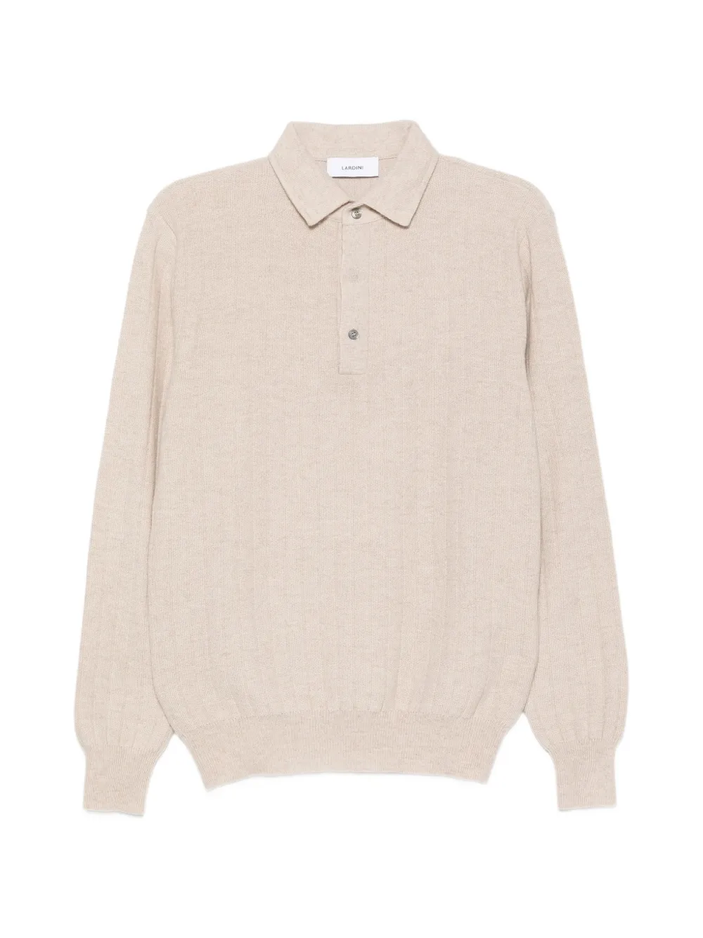 Lardini ribbed-knit polo sweater