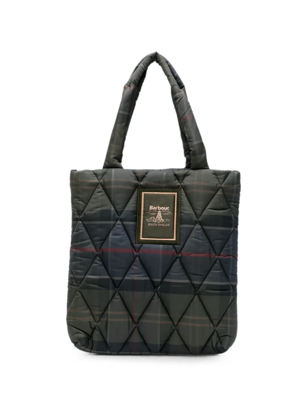 Barbour Arlene Tartan quilted tote bag - Grün
