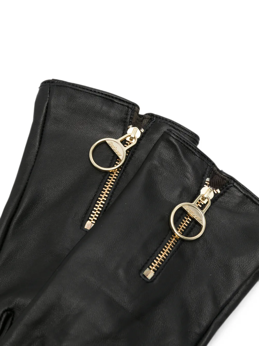 Barbour Arlene handschoenen met ritsdetail Zwart
