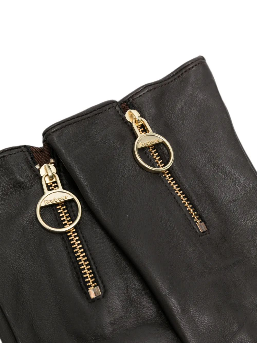 Barbour Arlene handschoenen met ritsdetail Zwart