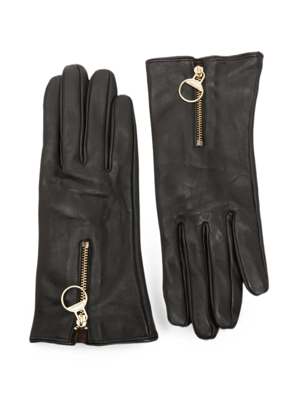 Barbour Arlene zip-detail gloves - Nero