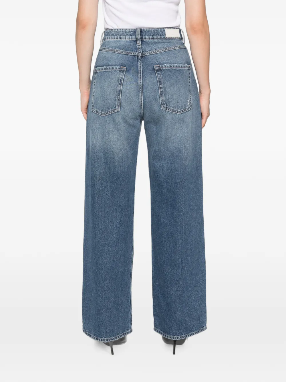 ICON DENIM Jeans met wijde pijpen Blauw