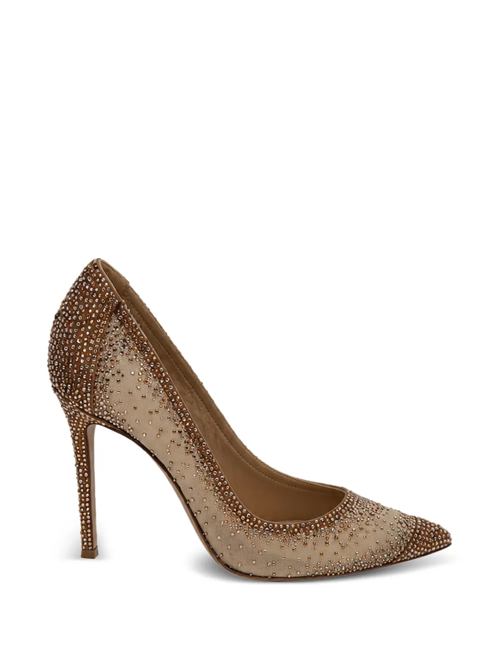 Gianvito Rossi 2020s Rania rhinestone pumps - Nude