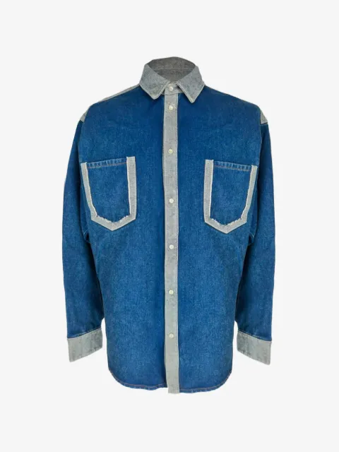 Marni Pre-Owned two-tone denim shirt