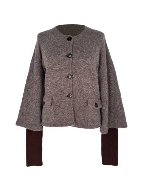 Christian Dior Pre-Owned layered-sleeve button-front jacket