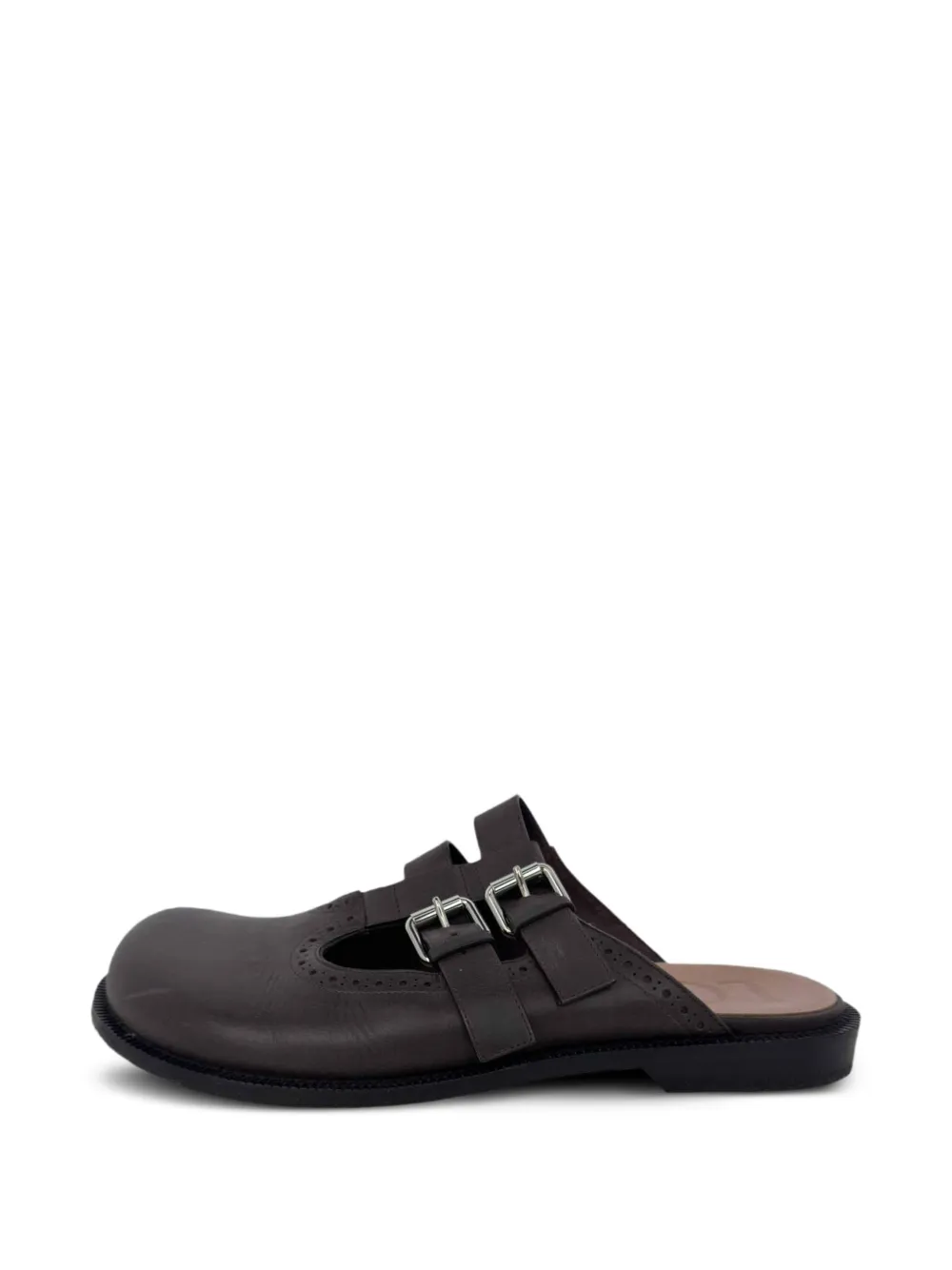 Loewe Pre-Owned Campo Mary Jane mules - Braun