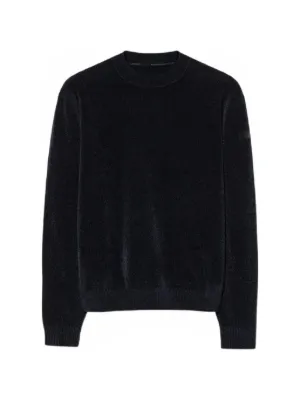 A.P.C. logo-intarsia crew-neck Sweater | Grey | FARFETCH