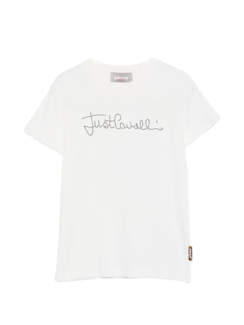 Roberto Cavalli Junior stud-embellished short-sleeve T-shirt