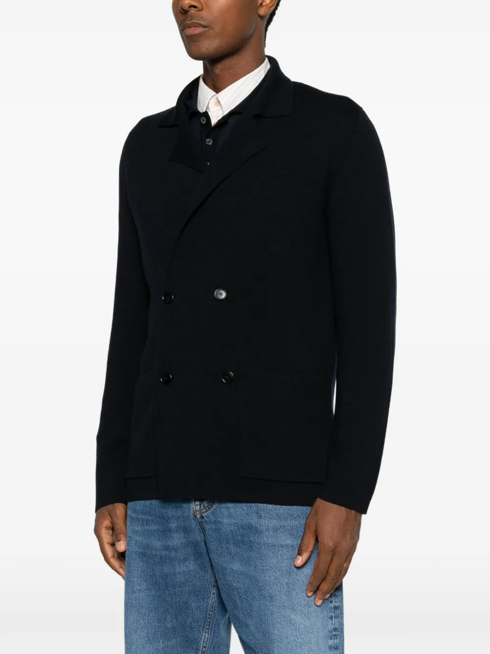 Tagliatore Jack met dubbele rij knopen Blauw