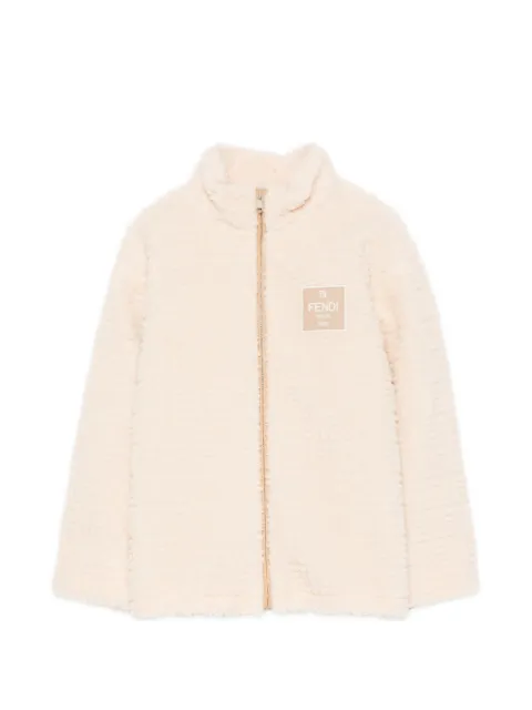 Fendi Kids Jacke mit Logo-Patch