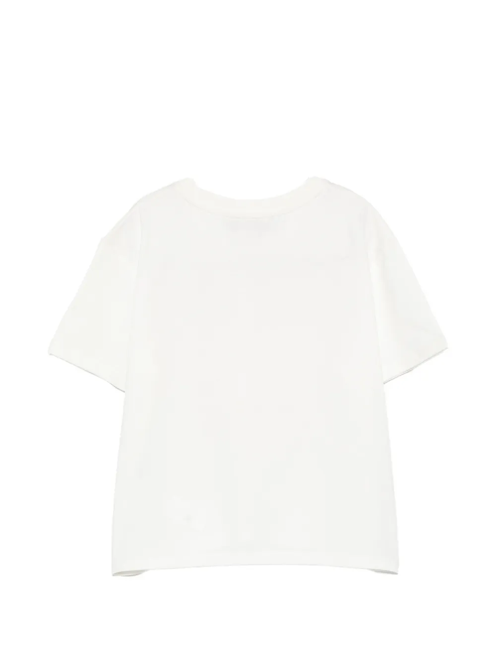 Roberto Cavalli Junior T-shirt met bloemenprint en glitters Wit