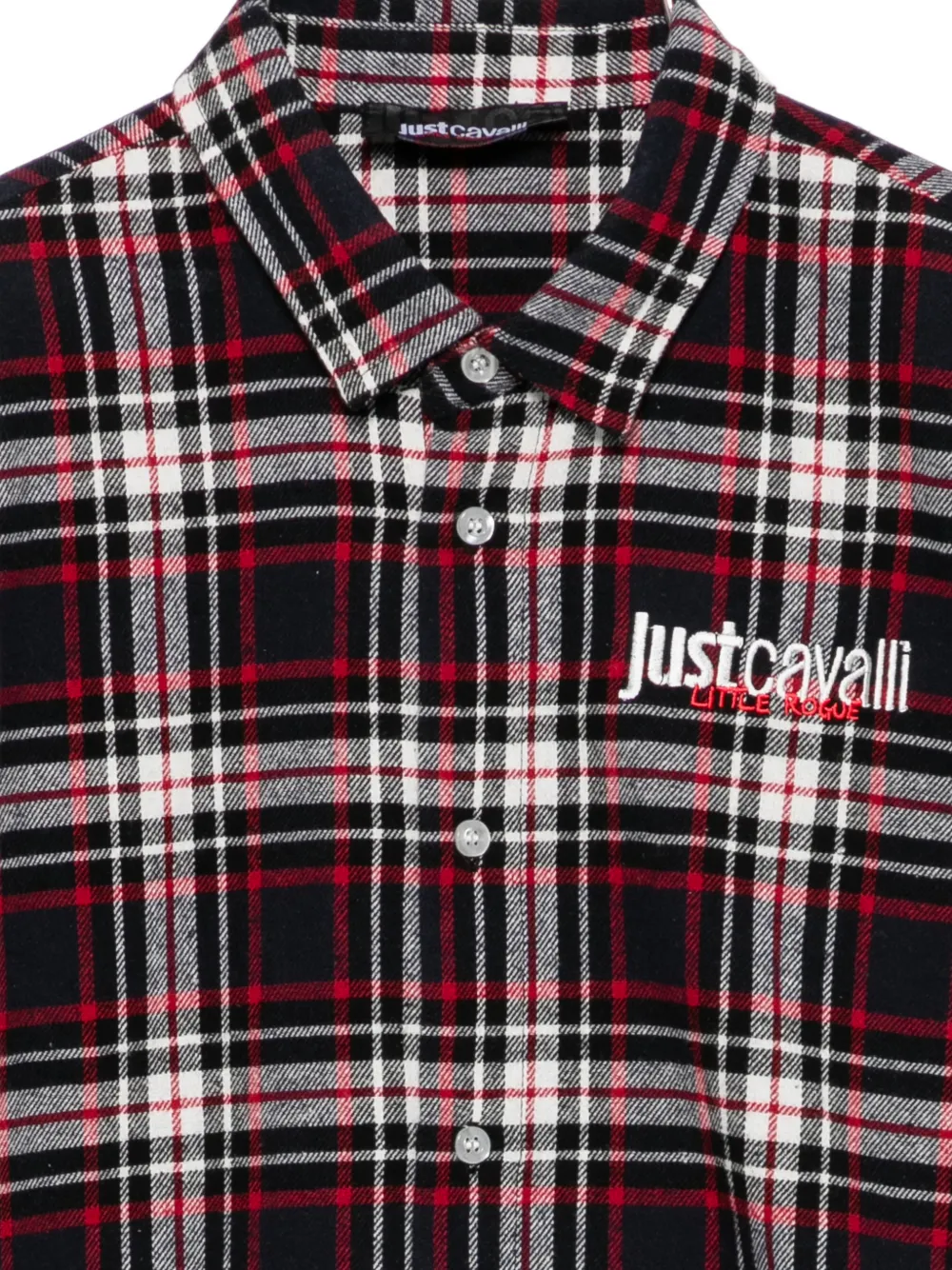 Roberto Cavalli Junior Shirt met geborduurd logo Zwart
