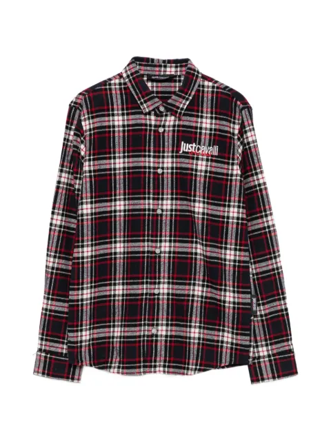 Roberto Cavalli Junior camisa con logo bordado