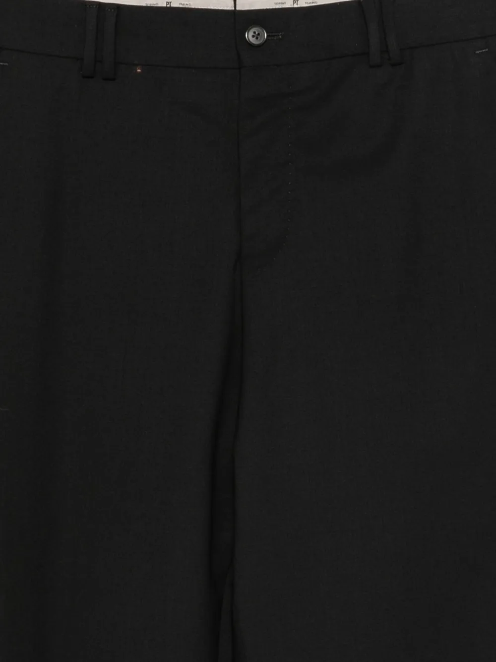 PT Torino Pantalon met riemlussen Zwart