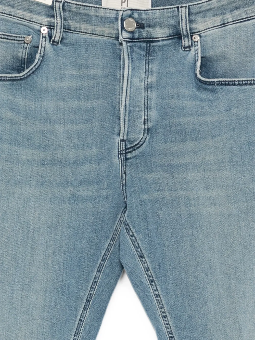 PT Torino Jeans met vervaagd effect en whisker-effect Blauw