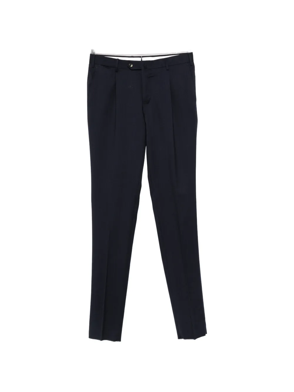 PT Torino herringbone pleated trousers - Blau