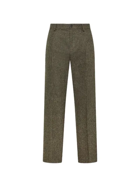 Cruna Belleville herringbone trousers