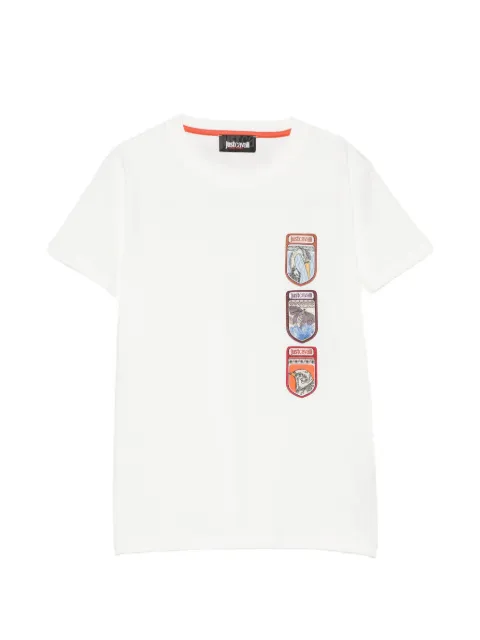 Roberto Cavalli Junior patch-detail short-sleeve T-shirt