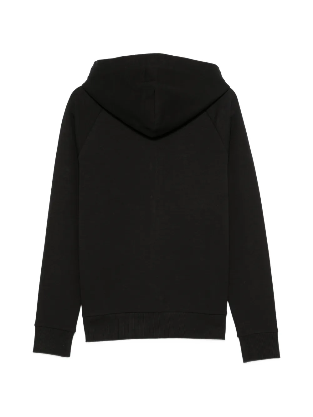BOSS Hoodie met logoprint en rits Zwart