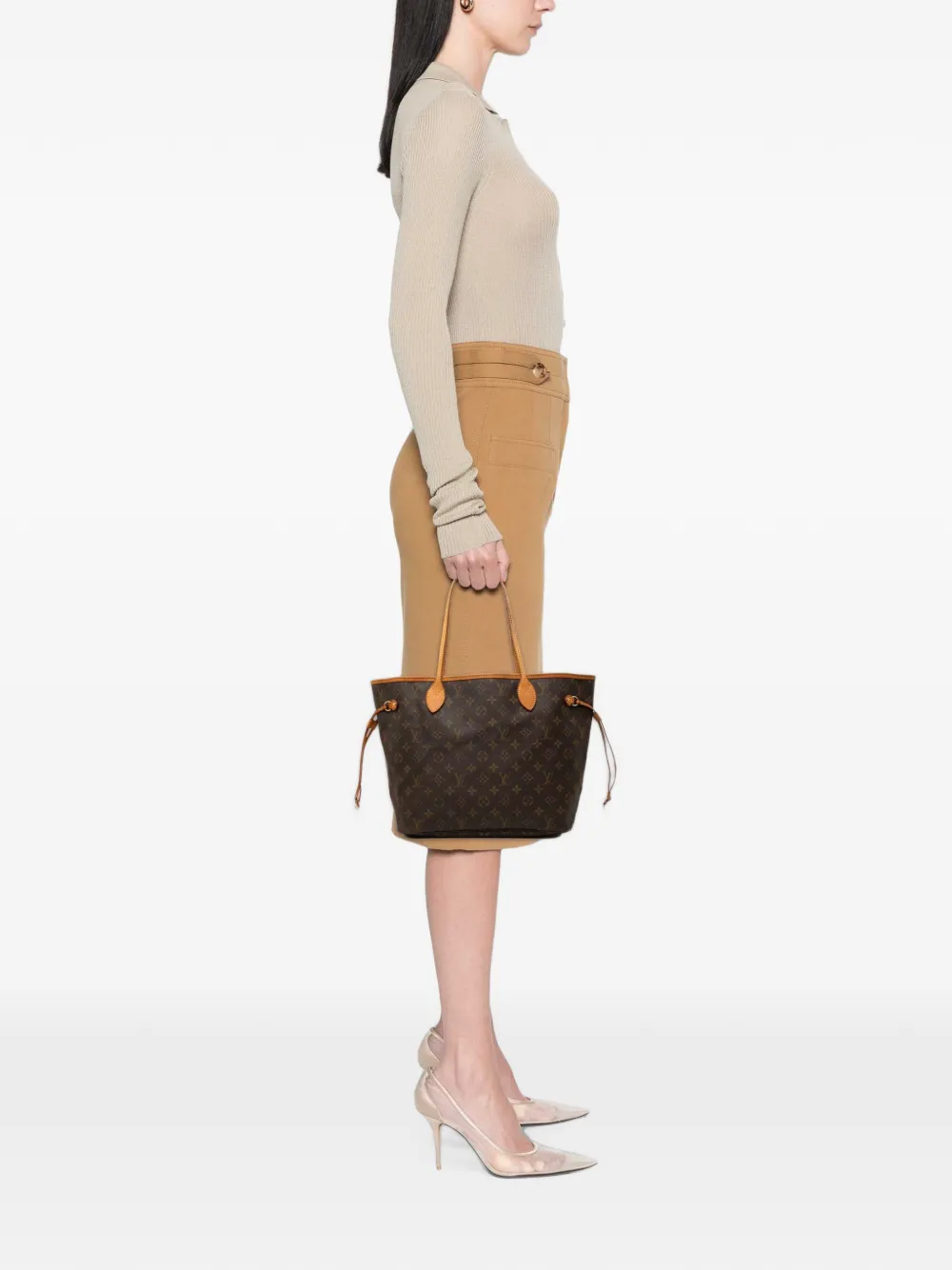 Louis Vuitton Pre-Owned 2009 Monogram Neverfull MM tote bag - Marrone