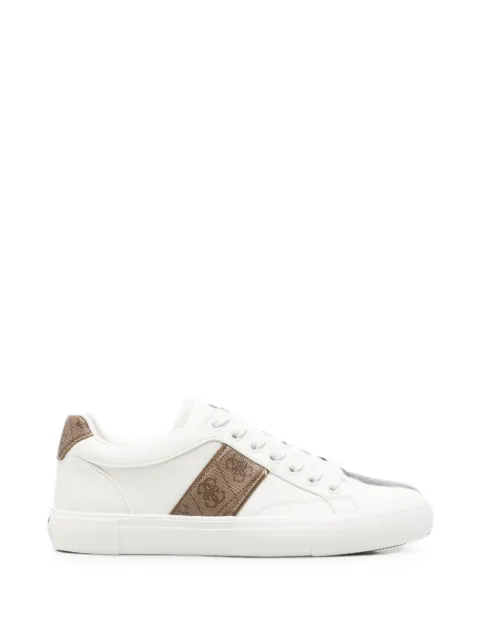 GUESS USA Cribe logo-print leather sneakers