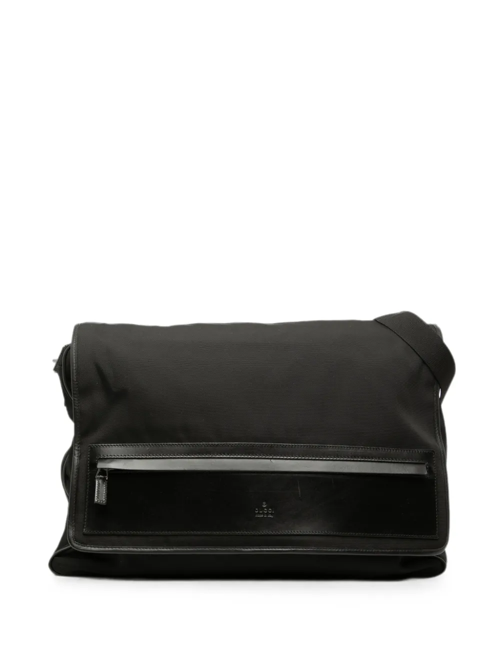 Gucci Pre-Owned 2000-2015 Nylon Messenger Bag crossbody bag - Nero